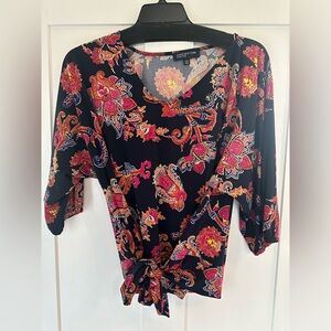 Jones New York Blouse, XL. Navy.